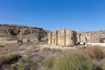 Fototapeta premium Agios Sozomenos a deserted village in the Nicosia District of Cyprus