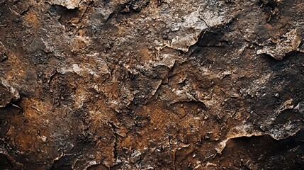 Fototapeta premium Detailed view of a mocha textured surface of dirt showcasing rich colors and textures. The intricate patterns reflect the beauty of natural erosion and organic elements