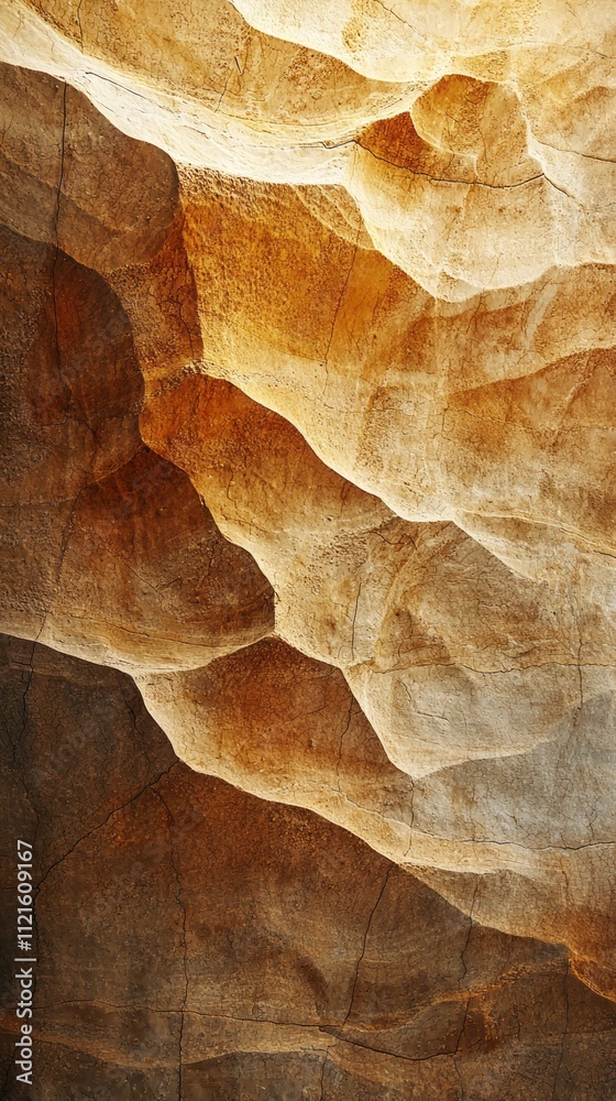 Poster intricate layers of color and texture emerge from the walls, revealing unique patterns and formation