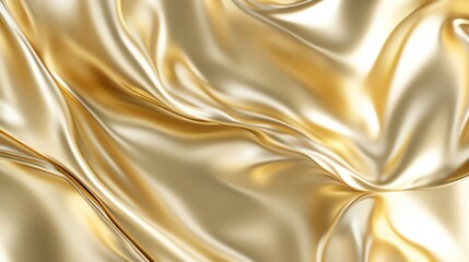 Fototapeta premium Luxurious gold foil texture with reflective surface and copy space for elegant design