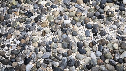 Small stones for background. Stone decoration.