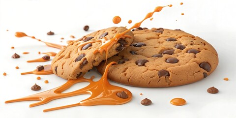 Delicious Orange Toffee Choc Chip Cookie Food Photography: Delicious Cookie Stock Photos Featuring Backgrounds, Graphics, and Header Designs
