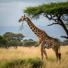 Fototapeta premium giraffe in the wild