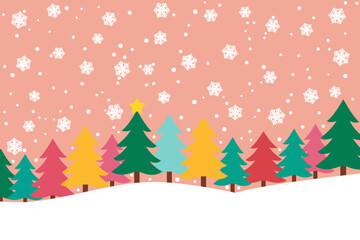 Obraz premium christmas tree in the snow
