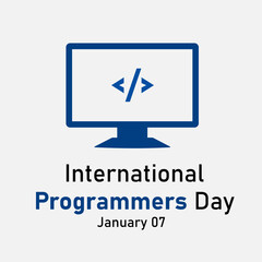 vector graphic of  International Programmers Day good for national  International Programmers Day celebration. flat design. flyer design.flat illustration.