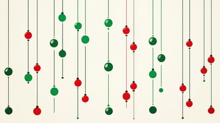Fototapeta premium Abstract Christmas Garland Design