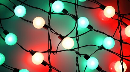 Abstract Christmas Garland Lights