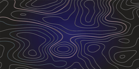 Wavy Contour background. Topographic map like abstract backdrop. contour lines background. Topographic contour wallpaper. Abstract wavy background.