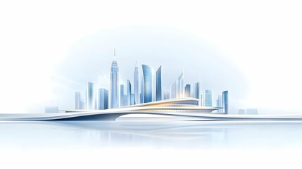 Fototapeta premium Saudi Arabia, contemporary, global, urban skyline, and contemporary building design