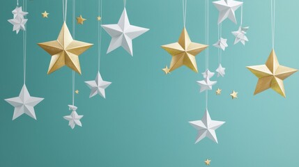 Minimalist Christmas Star Garland