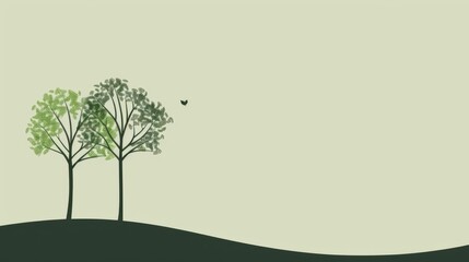 Obraz premium Simplified Illustrations for Environmental Awareness