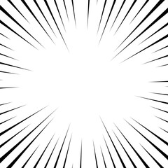 Obraz premium template black manga style flat background