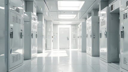 Premium Travel Locker HD Image Set Against White Background