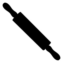 Rolling Pin Silhouette Generative Al
