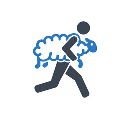 Carrying Sheep Icon