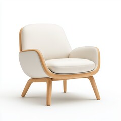 Fototapeta premium Soft Yet Sturdy Classic Armchair in Modern Design