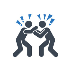 Physical Confrontation Warning Icon