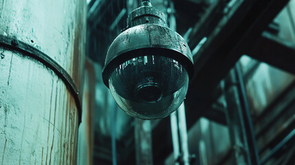 Weatherproof cameras ensuring security in outdoor industrial spaces.