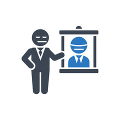 Presenter with Portrait Icon