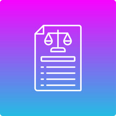 Obraz premium Legal Document Icon