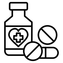 medicine single icon