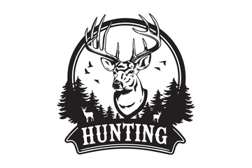 Wilderness Majesty  Deer in the Forest VECTOR