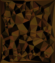 Obraz premium abstract mosaic brown c0lor background with triangles.