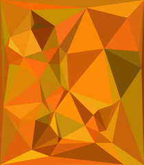  orange polygon abstract background with triangles.