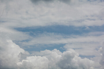 Soft white clound and blue sky background.
