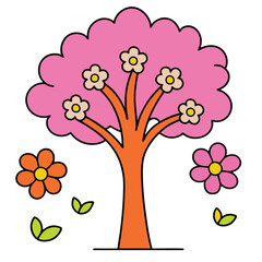 A simple tree logo vector illustration perfect for eco-friendly brands, businesses in nature, sustainability, or growth. Ideal for marketing, branding, and environmental design needs.