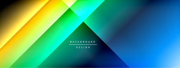 Dynamic shadow lines with gradient colors geometric background
