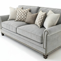 Obraz premium gray couch with cushions