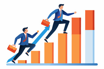 Business Growth and Success Illustrating Progress with Graphs