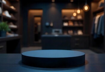 Dark Podium in Upscale Closet