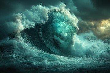 Powerful Ocean Wave