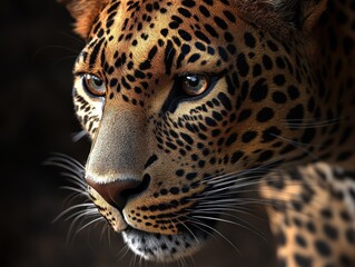 Fototapeta premium Leopard Close-up