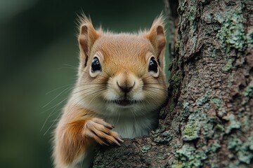 Fototapeta premium Close Up of a Squirrel