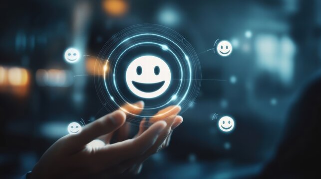 happy customer feedback concept