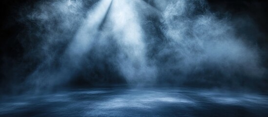 Fototapeta premium Dark Room with Spotlights