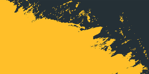 Minimal Abstract Yellow Frame Grunge Sport Design In Dark Background