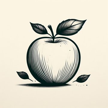 recommend clip art: 126 Minimalist Apple Sketch A simple clean outline of an apple f