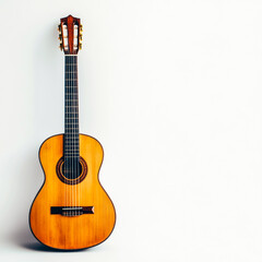Fototapeta premium Classical acoustic guitar isolate on white background.