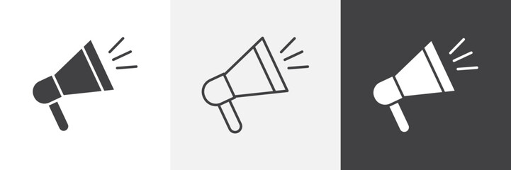 Campaign icon vector set for ui designs