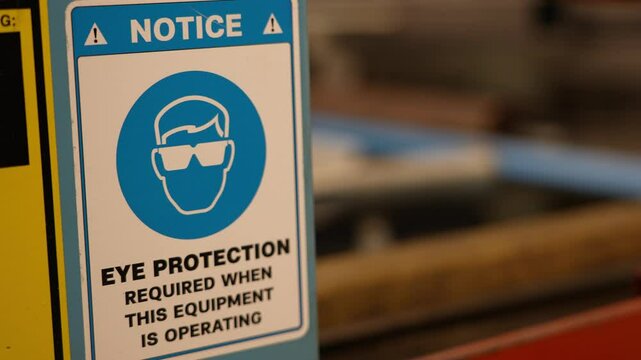 Eye Protection Required Sign