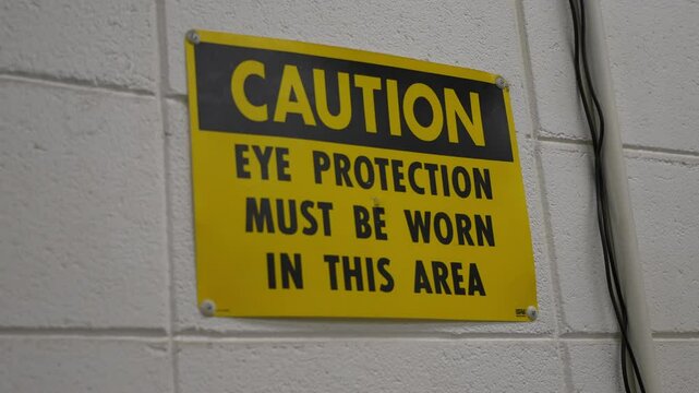 Eye Protection Required Sign