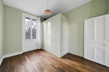 empty room with a window