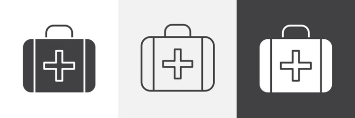 First aid icon vector set for ui designs