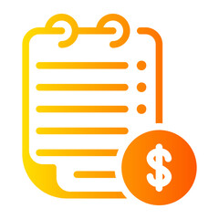 dollar gradient icon