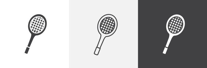 Tennis icon vector set for ui designs