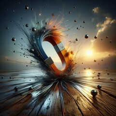 135 Magnetic Splatter A splatter that generates a magnetic field